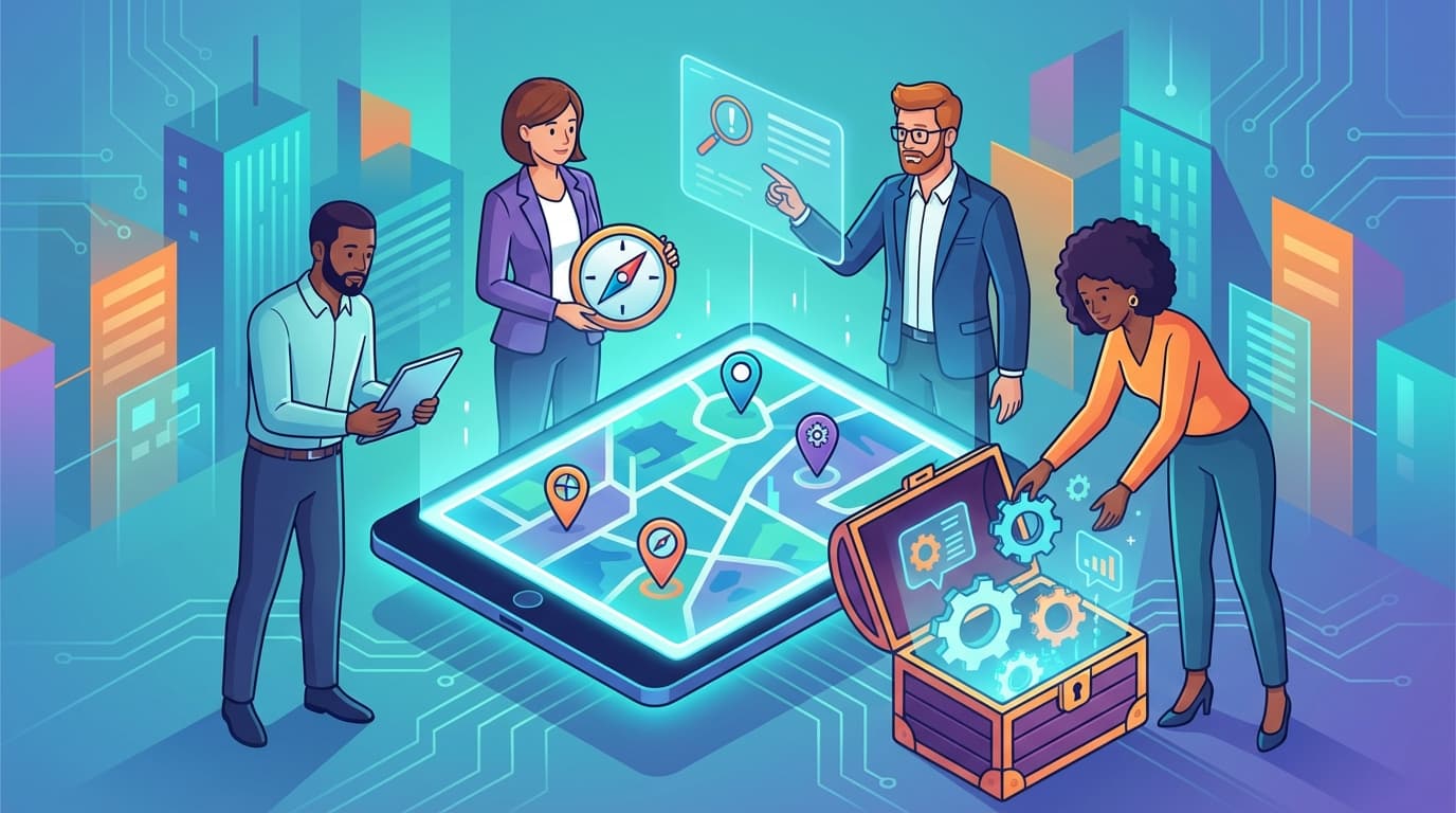 Innovative Team Building Treasure Hunts - illustration